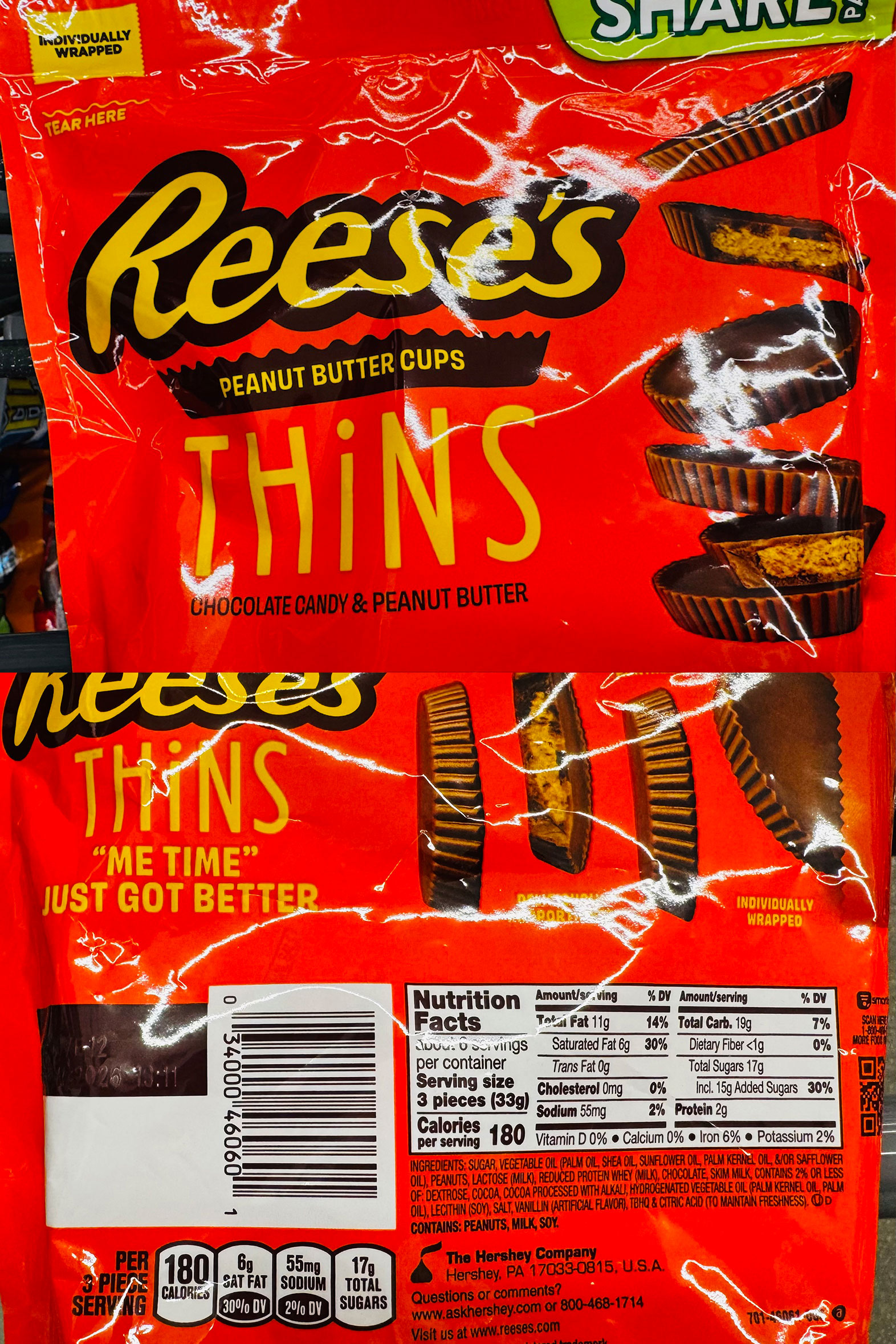 REESE'S Peanut Butter Cups THiNS Chocolate Candy